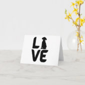 愛犬の挨拶空白の カード (黄色い花)