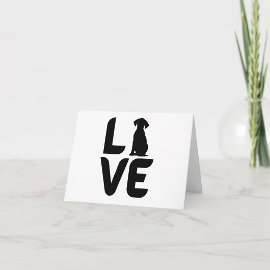 愛犬の挨拶空白の カード (正面)