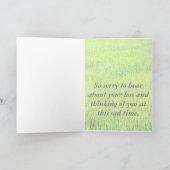 愛犬の死 カード (内部)