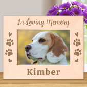 愛犬の猫の木の写真を思い出してペット記念碑 レーザー彫刻フレーム