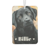 愛犬の猫名ハート2枚 カーエアーフレッシュナー (裏面)