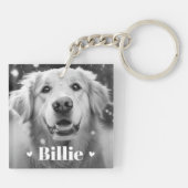 愛犬の猫名ハート2枚 キーホルダー (裏面)