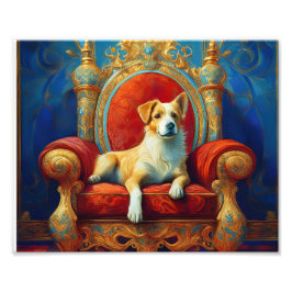 愛犬の王座 フォトプリント           