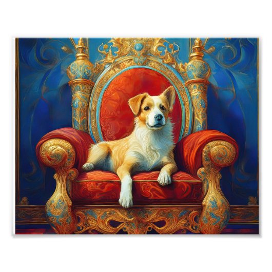 愛犬の王座 フォトプリント            (正面)