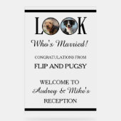 愛犬の結婚式フォト アクリルサイン (正面)