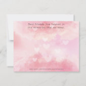 愛犬の美しい紛失悔やみや弔慰グリーティングカード 招待状 (裏面)