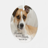 愛犬の記憶を胸に写真オーナメント メタルオーナメント (正面左)