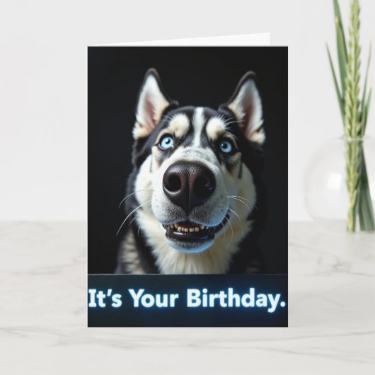愛犬の誕生日カード カード (正面)