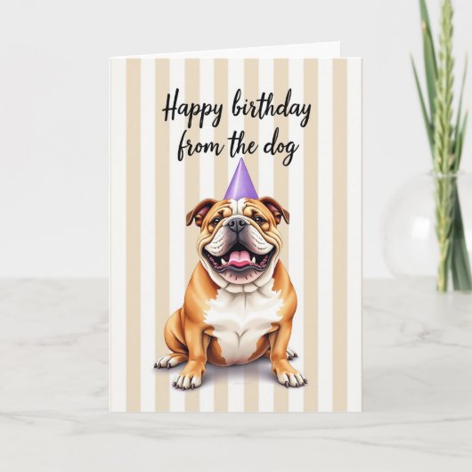 愛犬の誕生日カード カード (正面)