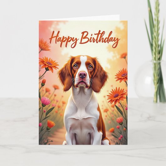 愛犬の誕生日カード カード (正面)
