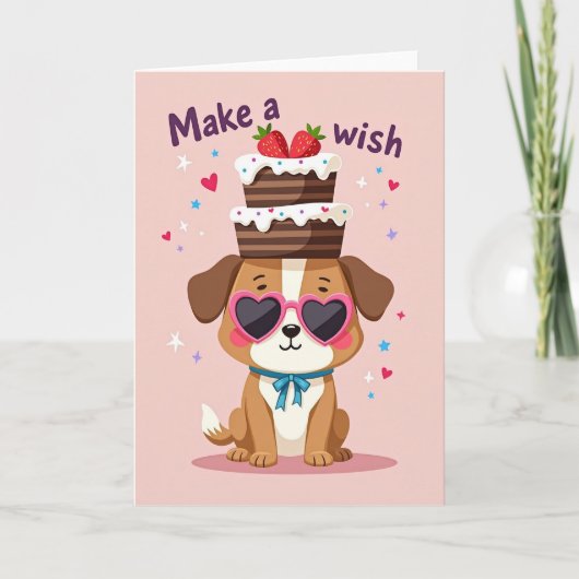 愛犬の誕生日カード カード (正面)