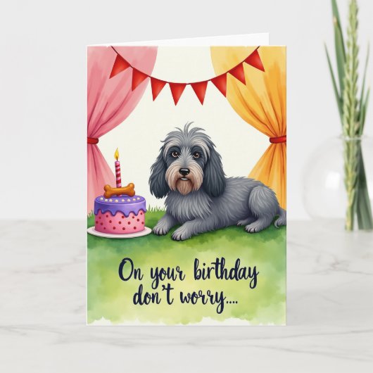 愛犬の誕生日カード カード (正面)
