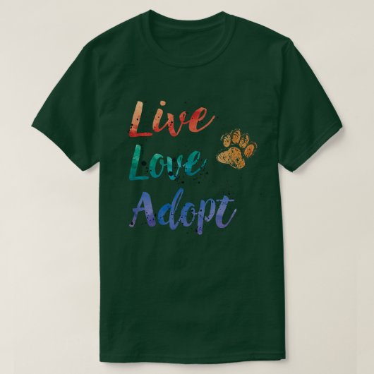 愛犬の贈り物を生きて守る Tシャツ (デザイン正面)