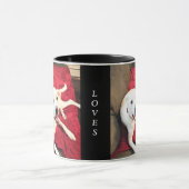 愛犬の赤と黒のバレンタインデー|過去記事 マグカップ (中央)