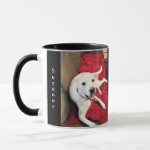 愛犬の赤と黒のバレンタインデー|過去記事 マグカップ (左)
