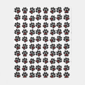 愛犬の足 フリースブランケット (正面)