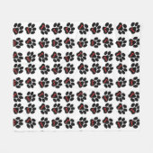 愛犬の足 フリースブランケット (正面(横))