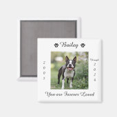 愛犬の追悼碑 マグネット (正面/裏面)