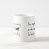 愛犬は不安です 離れてください コーヒーマグカップ (中央)
