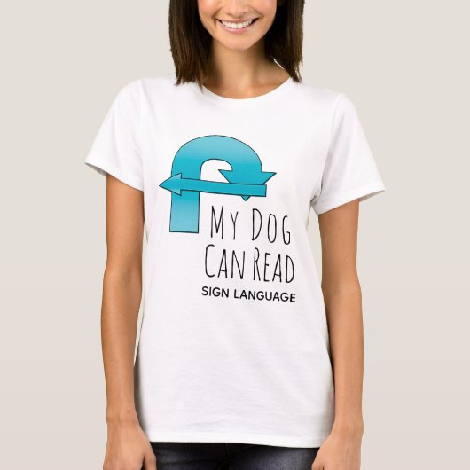 愛犬は手話が読める レリー Tシャツ (正面)