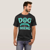 愛犬は最高の友達 ペット愛好家のためのヴィンテージ風デザイン Tシャツ (正面フル)