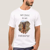 愛犬は私のセラピスト 写真 Tシャツ (正面)