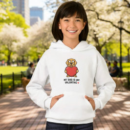 愛犬は私のバレンタイン|かわいいゴールデンレトリバーの子供服