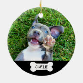 愛犬または猫の記念碑 セラミックオーナメント (裏面)