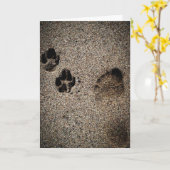 愛犬を亡くした時の同情カード カード (黄色い花)