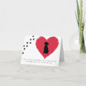 愛犬を失った友への哀悼 カード (正面)