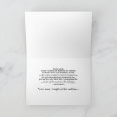 愛犬を失った悔やみや弔慰/詩 カード (内部)