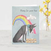 愛犬を失って カード (黄色い花)