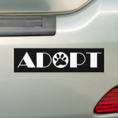 愛犬を飼う バンパーステッカー (車上)