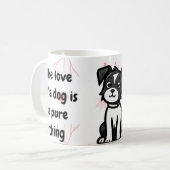 愛犬アートスタイル 犬好きのためのギフト コーヒーマグカップ (正面左)