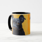 愛犬エレガントモダンカスタム写真パーソナライズされた マグカップ (正面左)