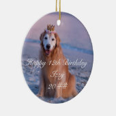 愛犬オリジナル誕生日セラミックオーナメント セラミックオーナメント (右)