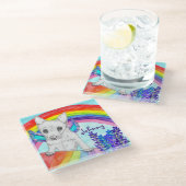 愛犬ガラスコースターのレインボーブリッジ損失 ガラスコースター (アングル)