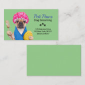 愛犬グルーミングサービス名刺 名刺 (正面/裏面)