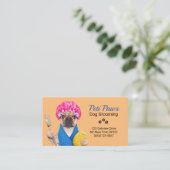 愛犬グルーミングサービス名刺 名刺 (スタンド正面)