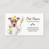 愛犬グルーミングサービス名刺 名刺 (正面)