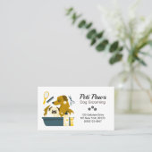 愛犬グルーミングサービス名刺 名刺 (スタンド正面)