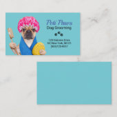 愛犬グルーミングサービス名刺 名刺 (正面/裏面)