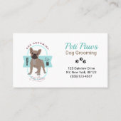 愛犬グルーミングサービス 名刺 (正面)