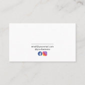 愛犬グルーミング及び入浴サービスカスタム 名刺 (裏面)