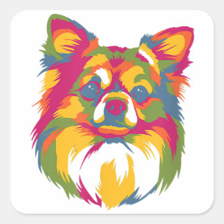 愛犬チワホアペット愛好家のための完璧な贈り物 スクエアシール