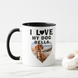 愛犬ハート写真 犬の名前 マグカップ