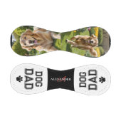 愛犬パパの父の日ペット写真モノグラム入り 野球ボール (パネル)