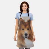 愛犬パーソナライズされたの愛人写真 エプロン (着用した状態)