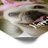 愛犬パーソナライズされたの誕生日 フォトプリント            (角)