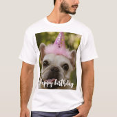 愛犬パーソナライズされたの誕生日 Tシャツ (正面)